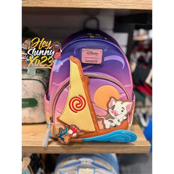 Loungefly Disney Moana Pua & Hei Hei Boat Mini Backpack